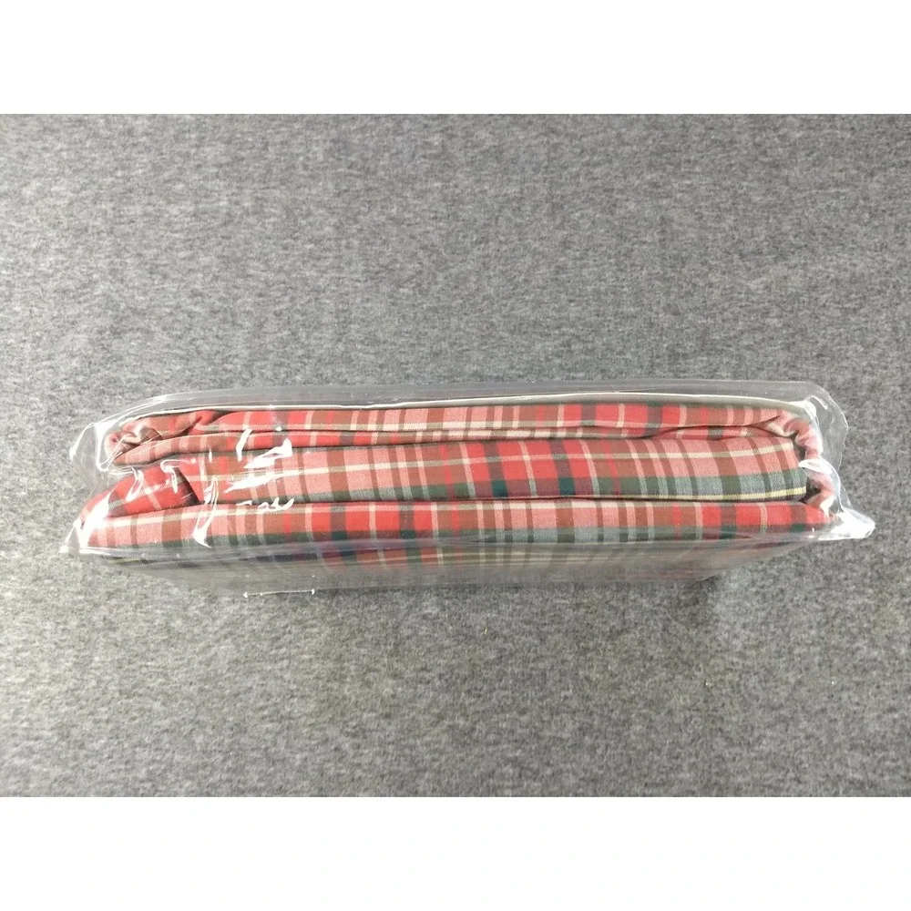 Ralph‎ Lauren Home King Flat Sheet 100% Cotton Jack Plaid Multicolor NIP NEW